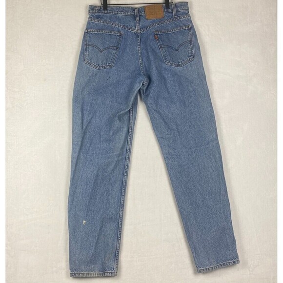 Vintage 90s Levis 550 Jeans Mens Size 36x34 Straight Leg Relaxed Fit Orange Tab - Picture 2 of 16